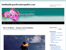 Tablet Screenshot of healthylife.pacificnaturopathic.com