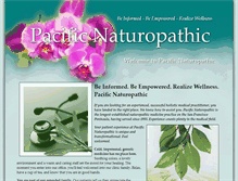 Tablet Screenshot of pacificnaturopathic.com